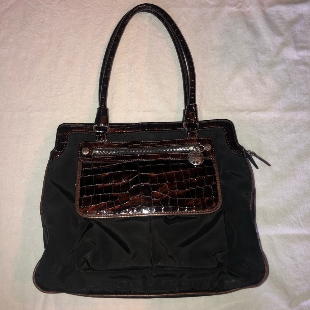 Brighton Leather and Cloth Satchel